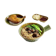 Crispy Chicken Leg Egg Noodle Herbal Soup