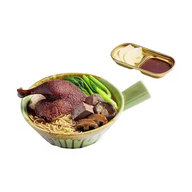 Slow-Braised Duck Leg Egg Noodle Herbal Soup
