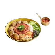 Spring Roll & Grilled Pork Patty Vermicelli Noodle Bowl